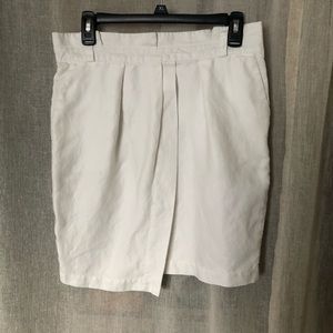 ZARA Basic White midi skirt